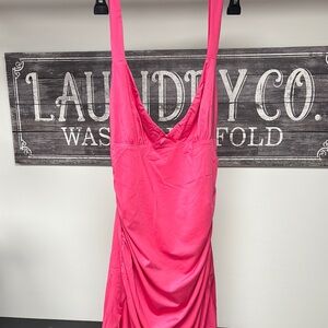 Vibrant Pink Sleeveless Dress